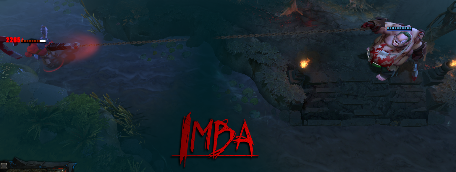 Экран выбора режима и карты в Dota IMBA
