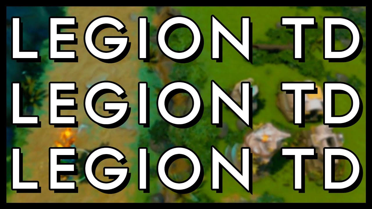Обзорный вид поля Legion TD Reborn в Dota 2